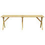 Voir la diapositive 3 : VIDAXL Table de jardin 220x73x70 cm Bois de pin impregne