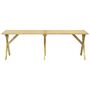 Voir la diapositive 3 : VIDAXL Table de jardin 220x73x70 cm Bois de pin impregne