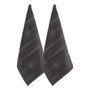 Voir la diapositive 1 : ATMOSPHERA Lot de 2 Torchons de Cuisine  Terry  45x70cm Gris