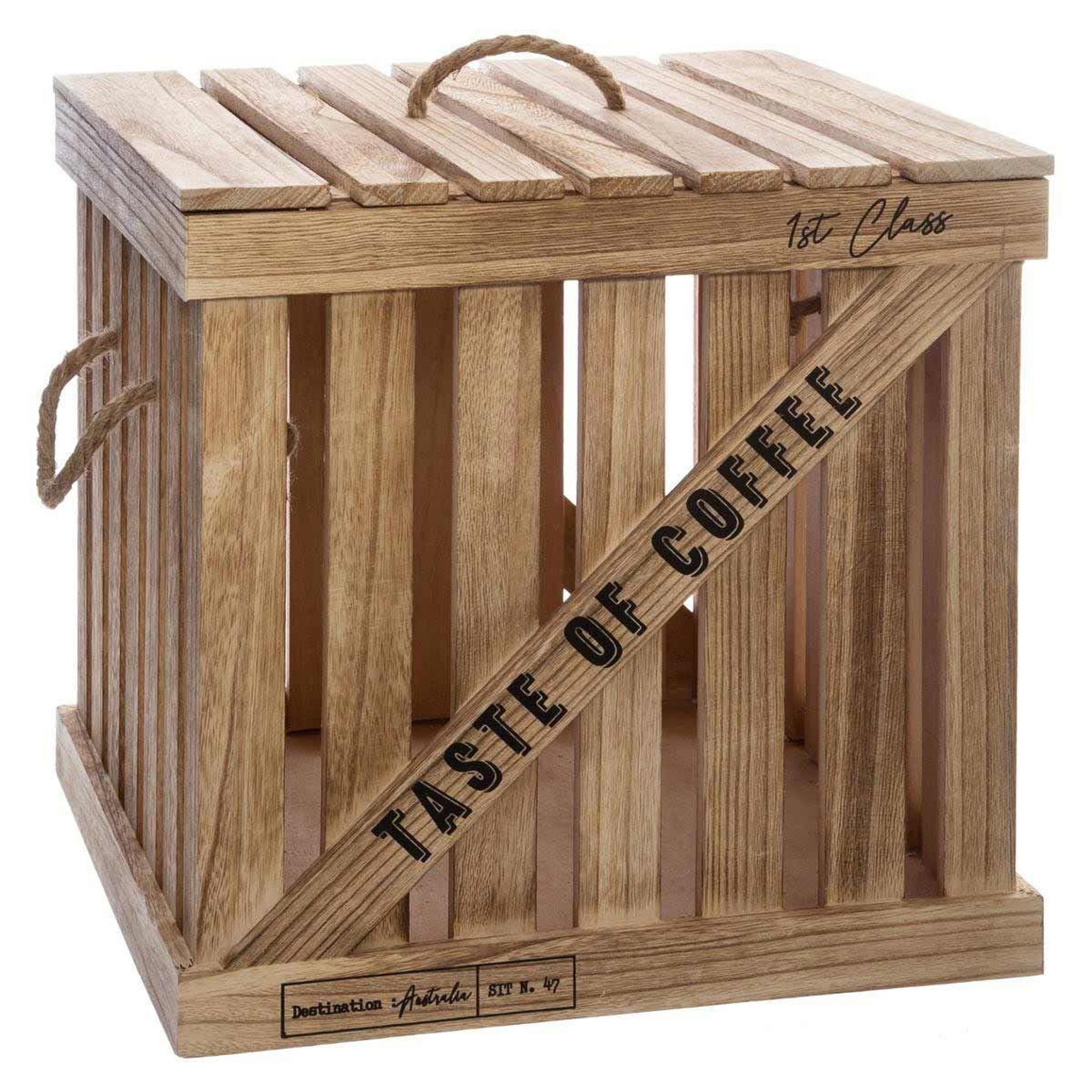 Voir la diapositive 2 : ATMOSPHERA Lot de 3 boîtes de rangement  taste   36cm naturel