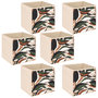 Voir la diapositive 1 : FIVE Lot de 6 boites de rangement LAURIA - L. 31 x l.31 x H. 31 cm - Beige