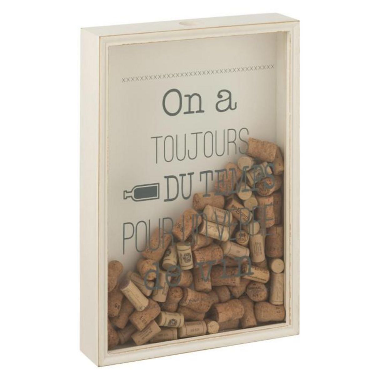 Paris Prix Cadre Déco Bouchon  Verre de Vin  50cm Ivoire