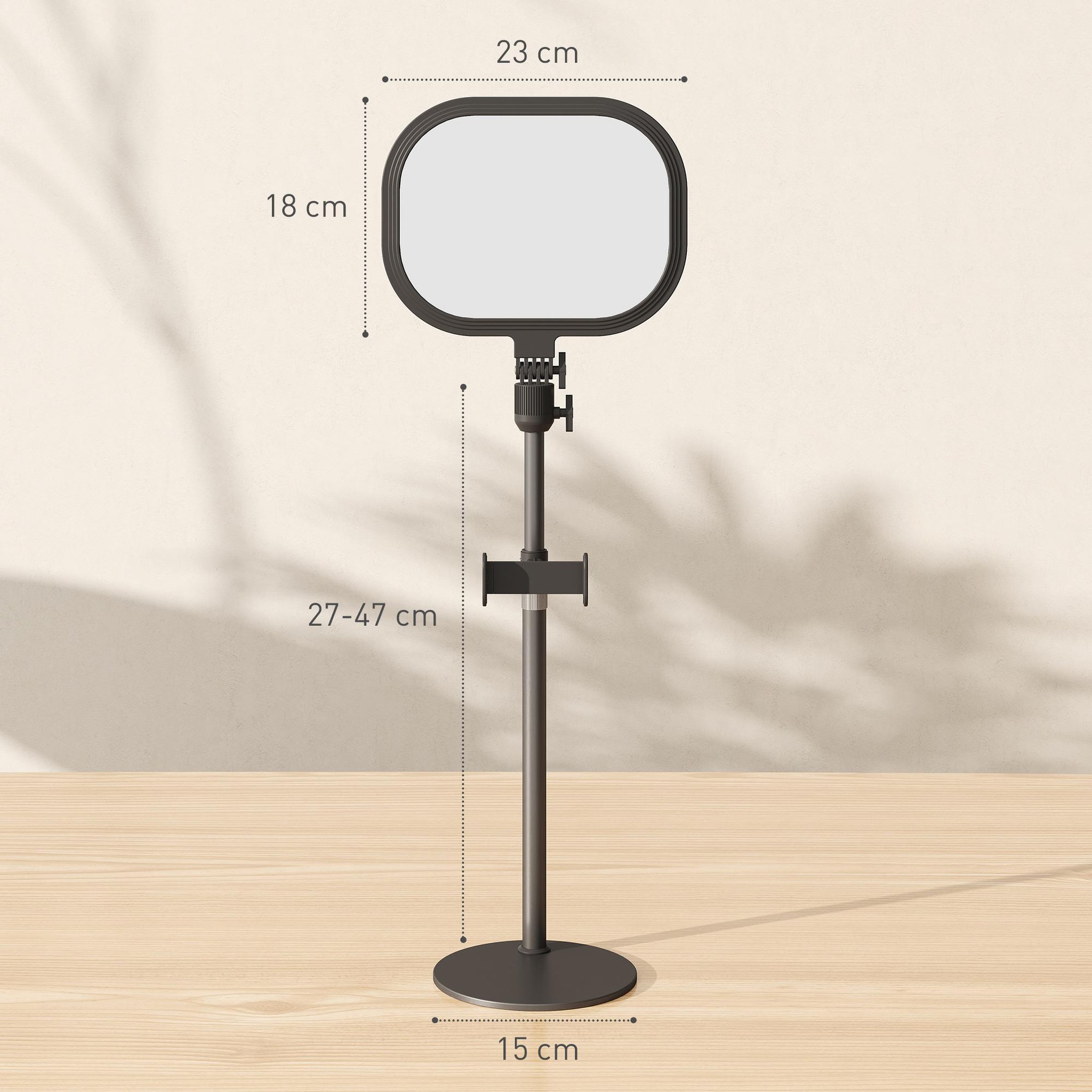 Voir la diapositive 3 : HOMCOM Lampe de bureau led lampe de table dimmable 5 modes de couleur réglable port usb timer support téléphone noir