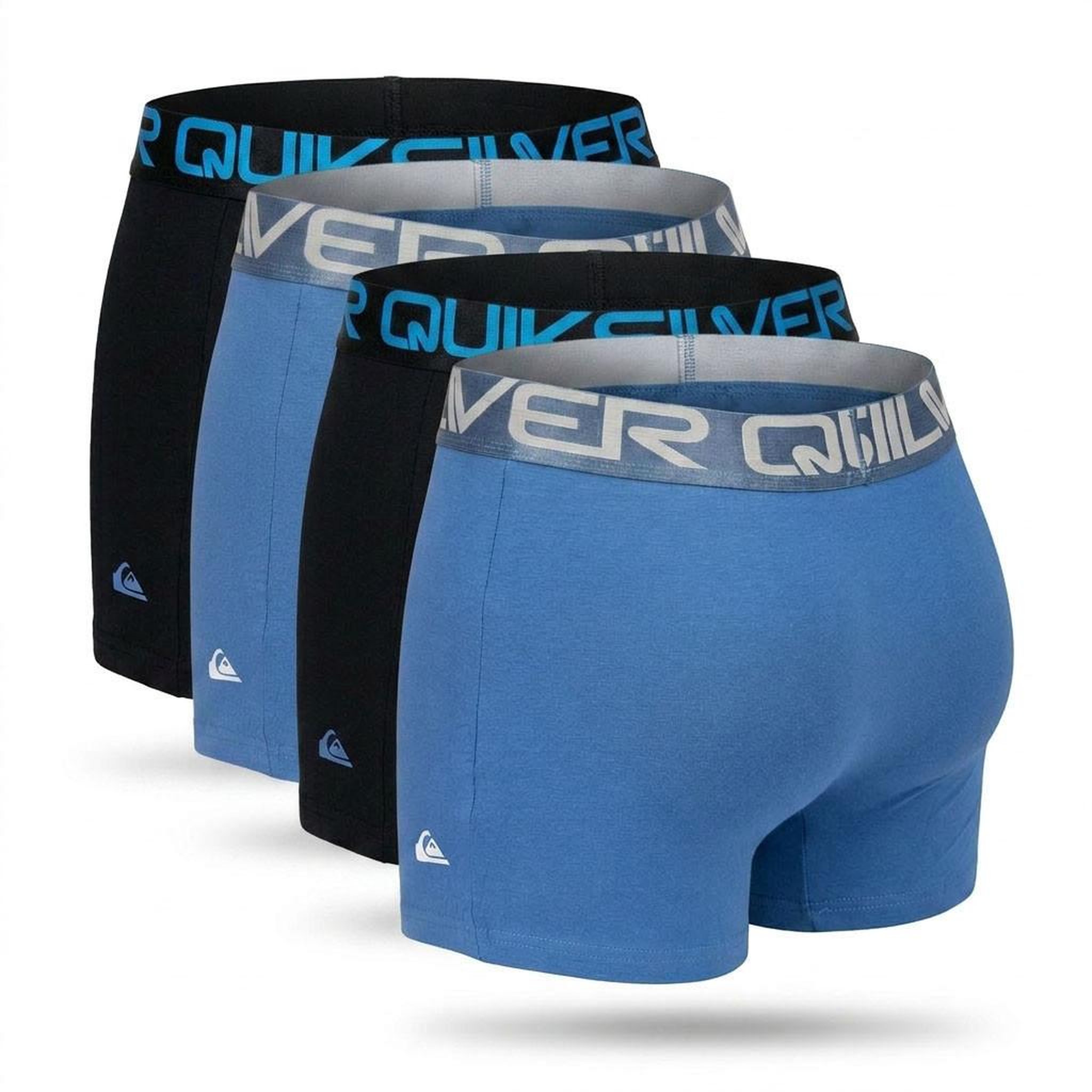Voir la diapositive 4 : QUIKSILVER Quiksilver – Pack 4 Boxers Homme Confort Coton Stretch