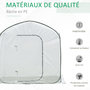 Voir la diapositive 4 : OUTSUNNY Serre pop-up - serre de jardin pop-up - porte zippée enroulable - dim. 2,08L x 2,08l x 1,95H m - sac transport inclus - PE blanc vert