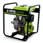 VITO Motopompe à eau Diesel 5 CV 246 Cm³ Raccord 2 /50mm Démarrage électrique Cadre Acier VITO