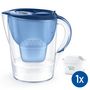 Voir la diapositive 1 : BRITA BRITA Carafe filtrante Marella XL bleu (3,5L) inclus 1 cartouche filtrante MAXTRA PRO All-in-1