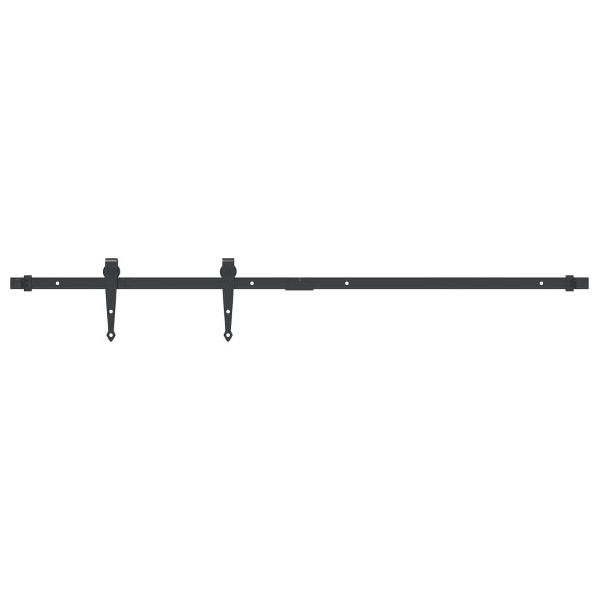 Voir la diapositive 2 : VIDAXL Kit mini de porte d'armoire coulissante 122 cm acier au carbone