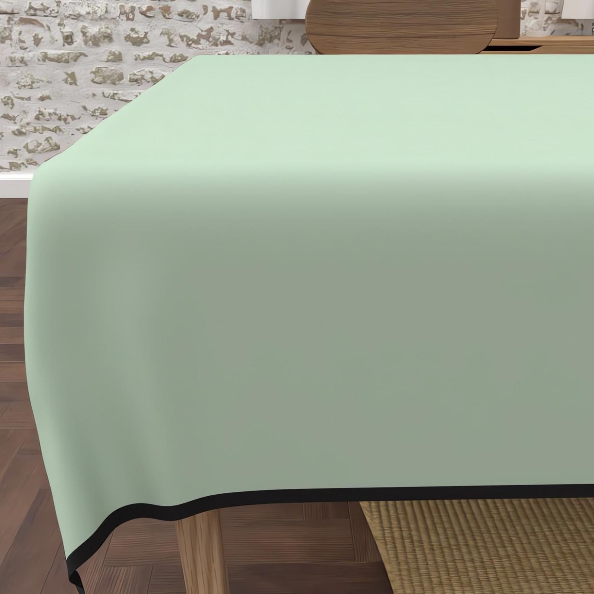 Voir la diapositive 1 : SOLEIL D'OCRE Nappe anti-tâches en microfibre lavée BOHEME, par Soleil d'Ocre