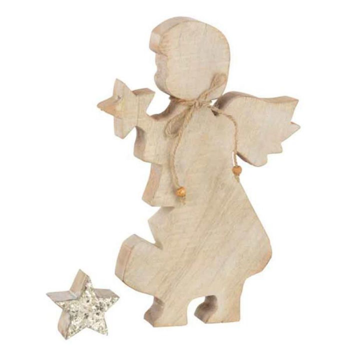 Paris Prix Statuette Déco en Bois  Ange Étoile  29cm Or