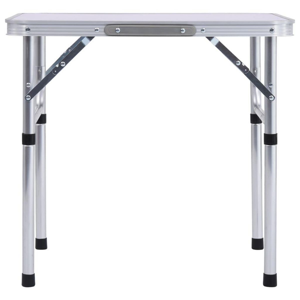 VIDAXL Table pliable de camping Blanc Aluminium 60x45 cm