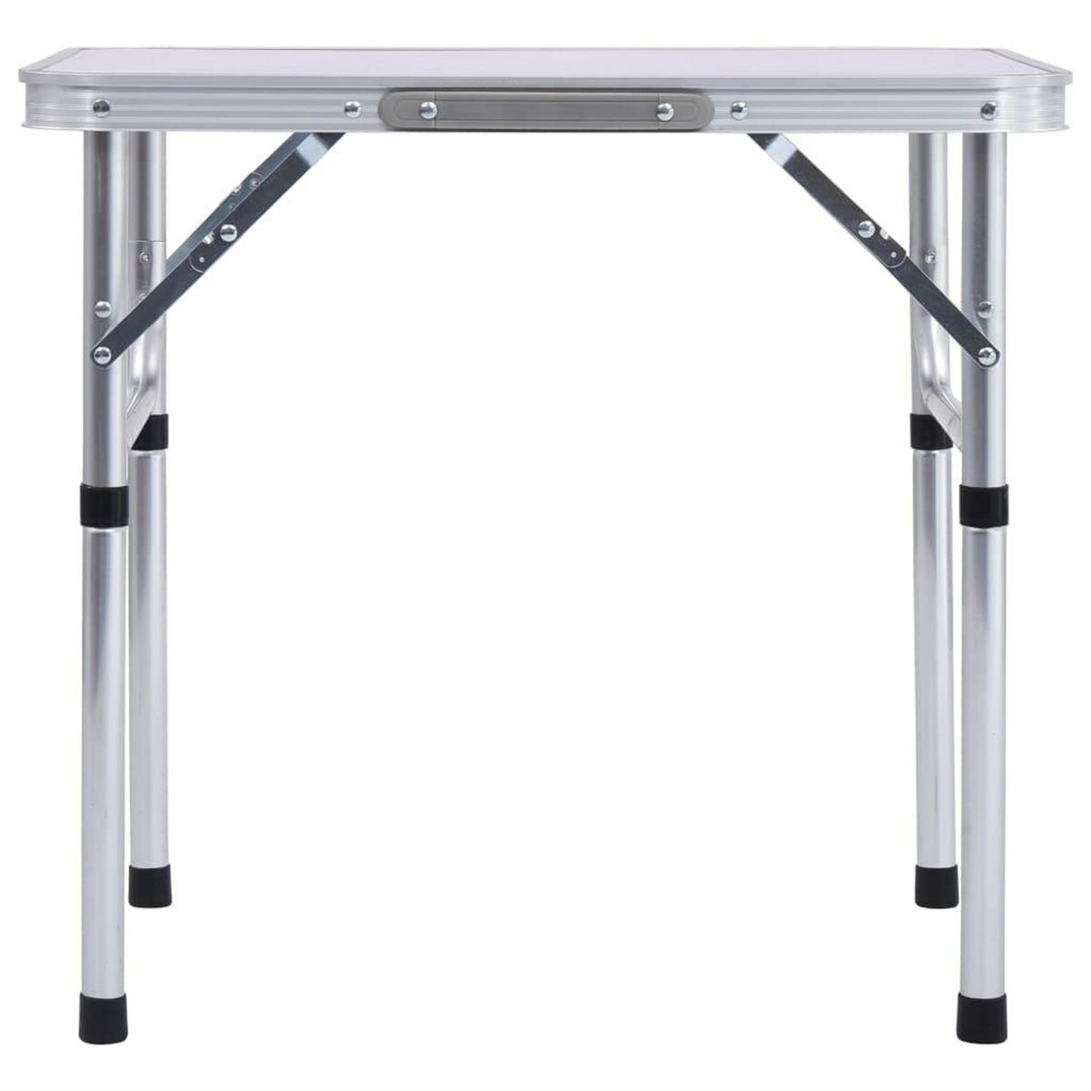 VIDAXL Table pliable de camping Blanc Aluminium 60x45 cm