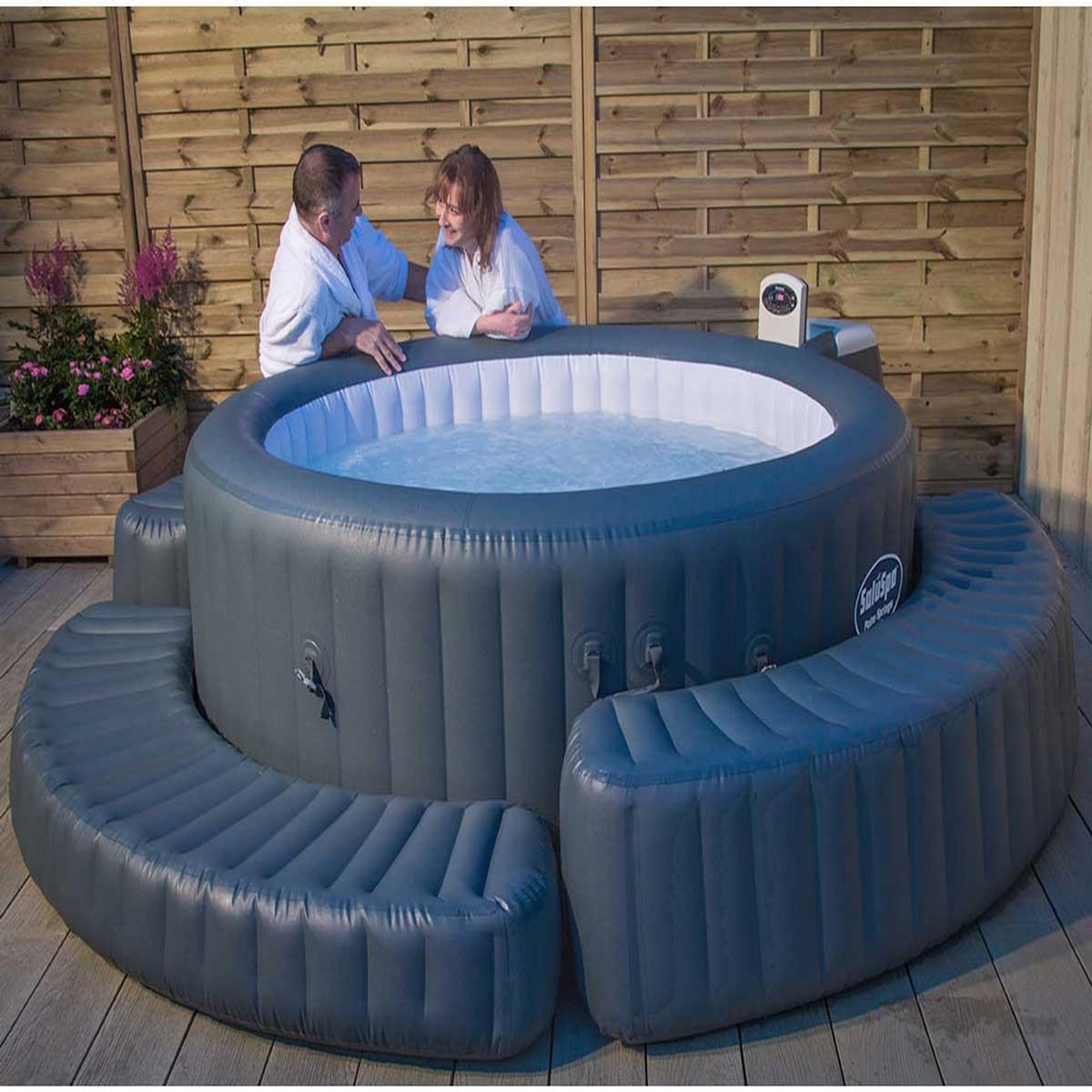 Habitat et Jardin Equipement pour Spa Gonflable 4/6 places  Lay-Z Spa Surround