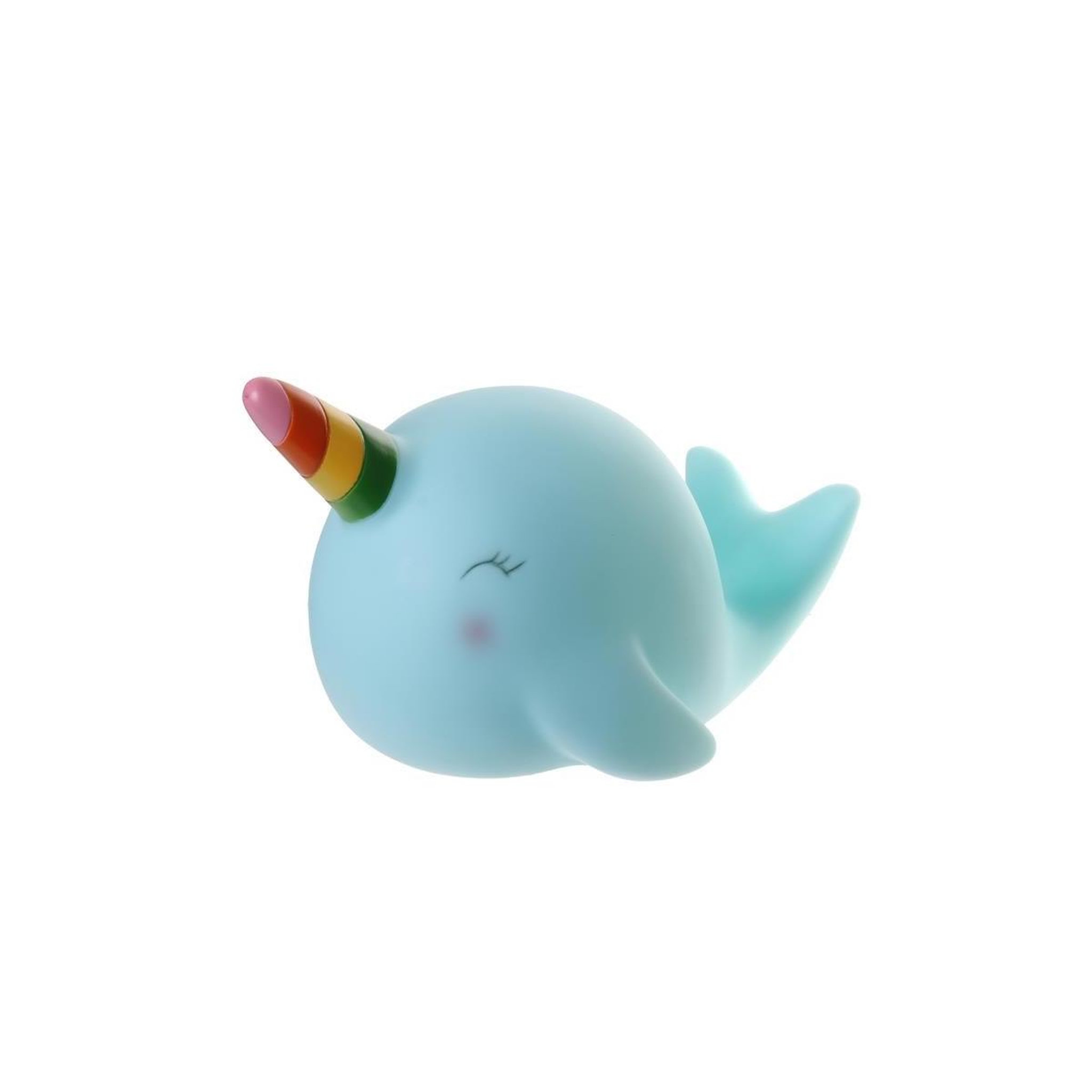 HOME DECO KIDS Veilleuse enfant à poser  baleine  22cm bleu
