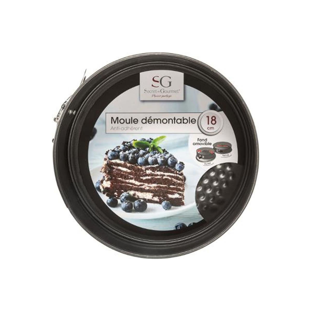 FIVE Moule demontable diam 18 cm metal