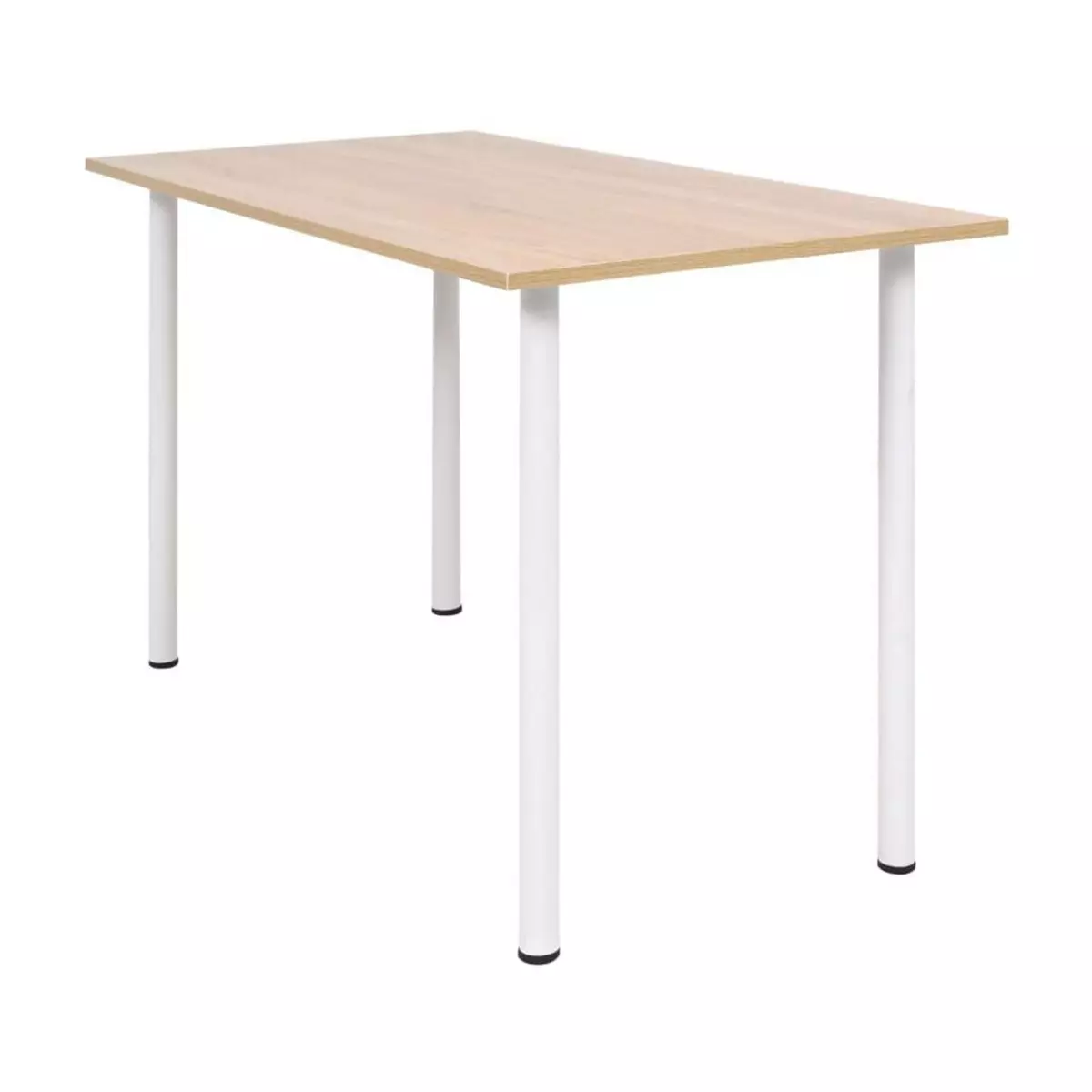 VIDAXL Table de salle a manger 120x60x73 cm Chene et blanc
