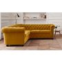 Voir la diapositive 2 : LISA DESIGN William - canapé chesterfield d'angle réversible - 5 places - en velours