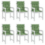Voir la diapositive 4 : VIDAXL Coussins de chaise a dossier bas lot de 6 modele de feuille