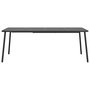 Voir la diapositive 3 : VIDAXL Table de jardin anthracite 200x100x71 cm acier