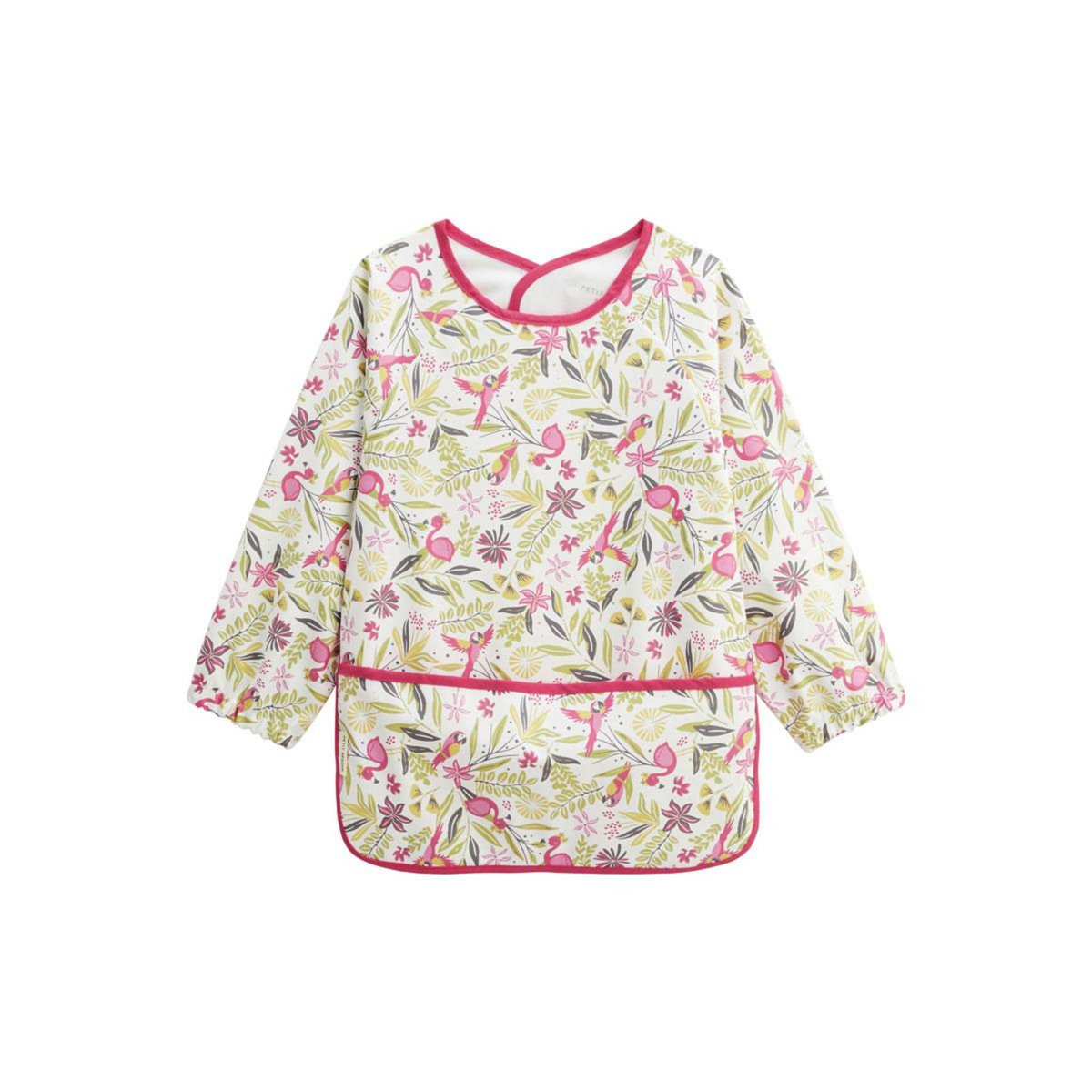 Petit Béguin Bavoir tablier manches longues Beira