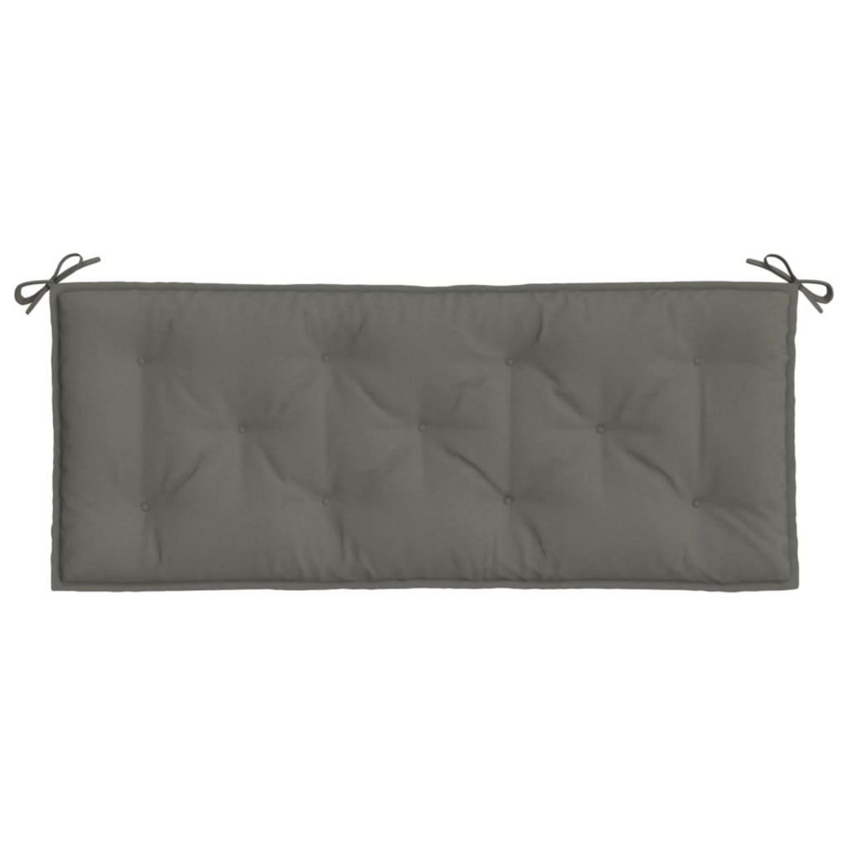 VIDAXL Coussin de banc de jardin gris fonce melange 120x50x7 cm tissu