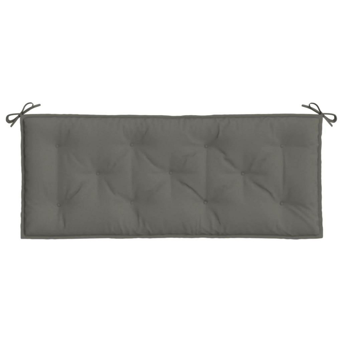 VIDAXL Coussin de banc de jardin gris fonce melange 120x50x7 cm tissu