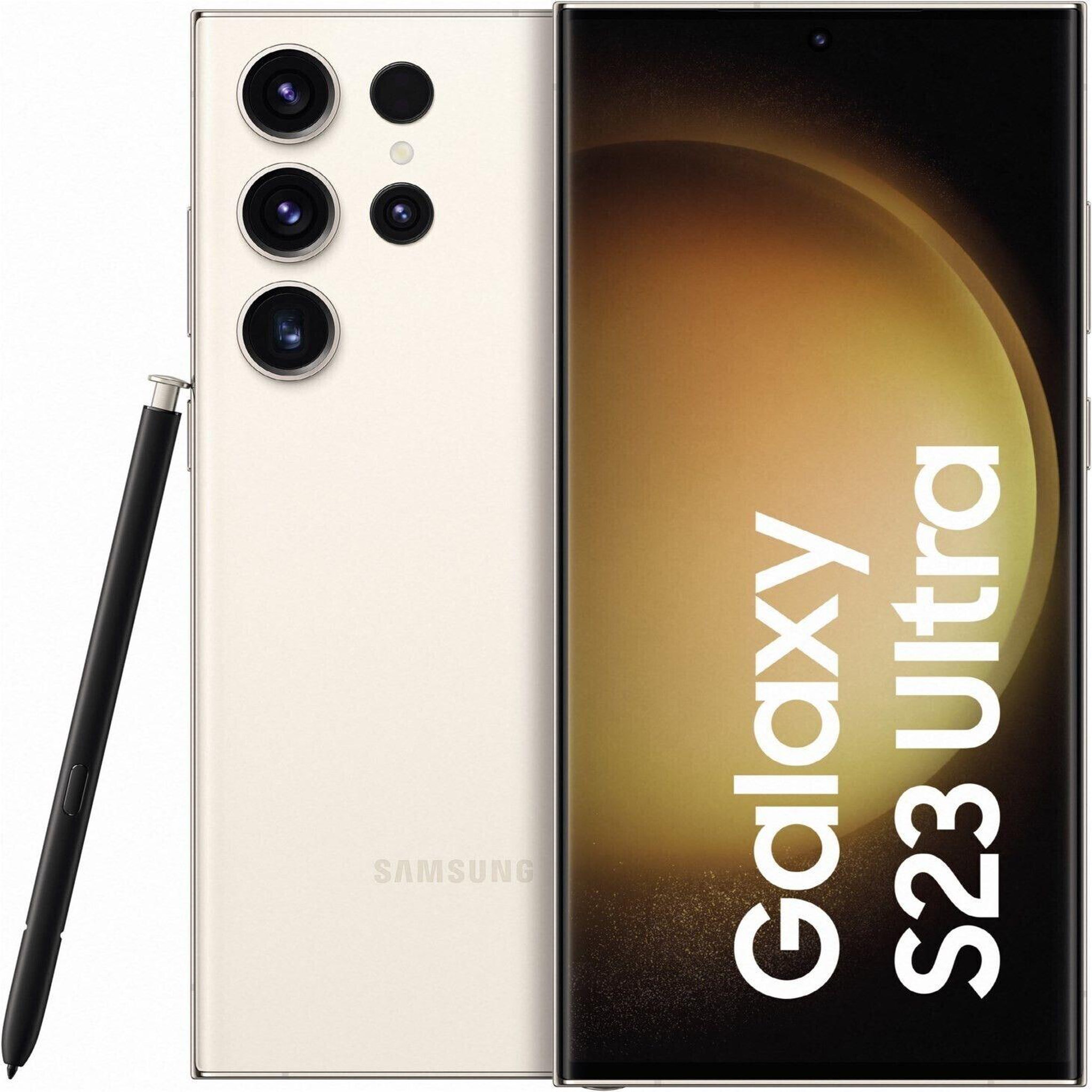 Voir la diapositive 1 : Samsung Galaxy S23 Ultra (Dual Sim) Reconditionné 256 Go - Grade C - Blanc