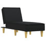 Voir la diapositive 2 : VIDAXL Chaise longue noir tissu
