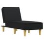 Voir la diapositive 2 : VIDAXL Chaise longue noir tissu