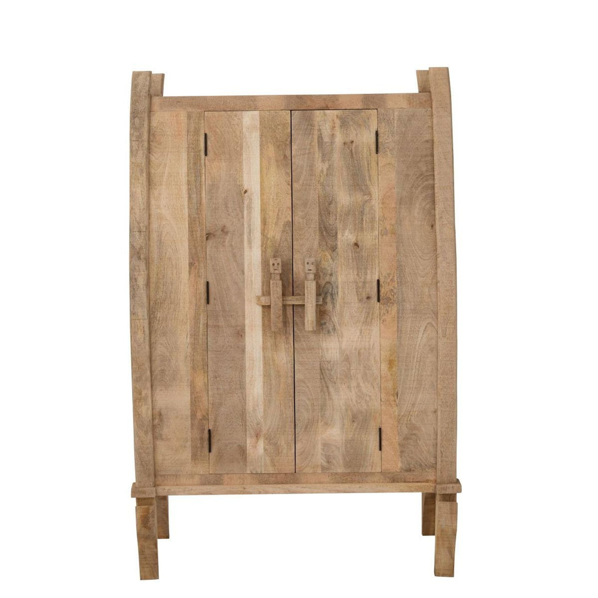 Paris Prix Armoire en Bois de Manguier  Silex  110cm Naturel