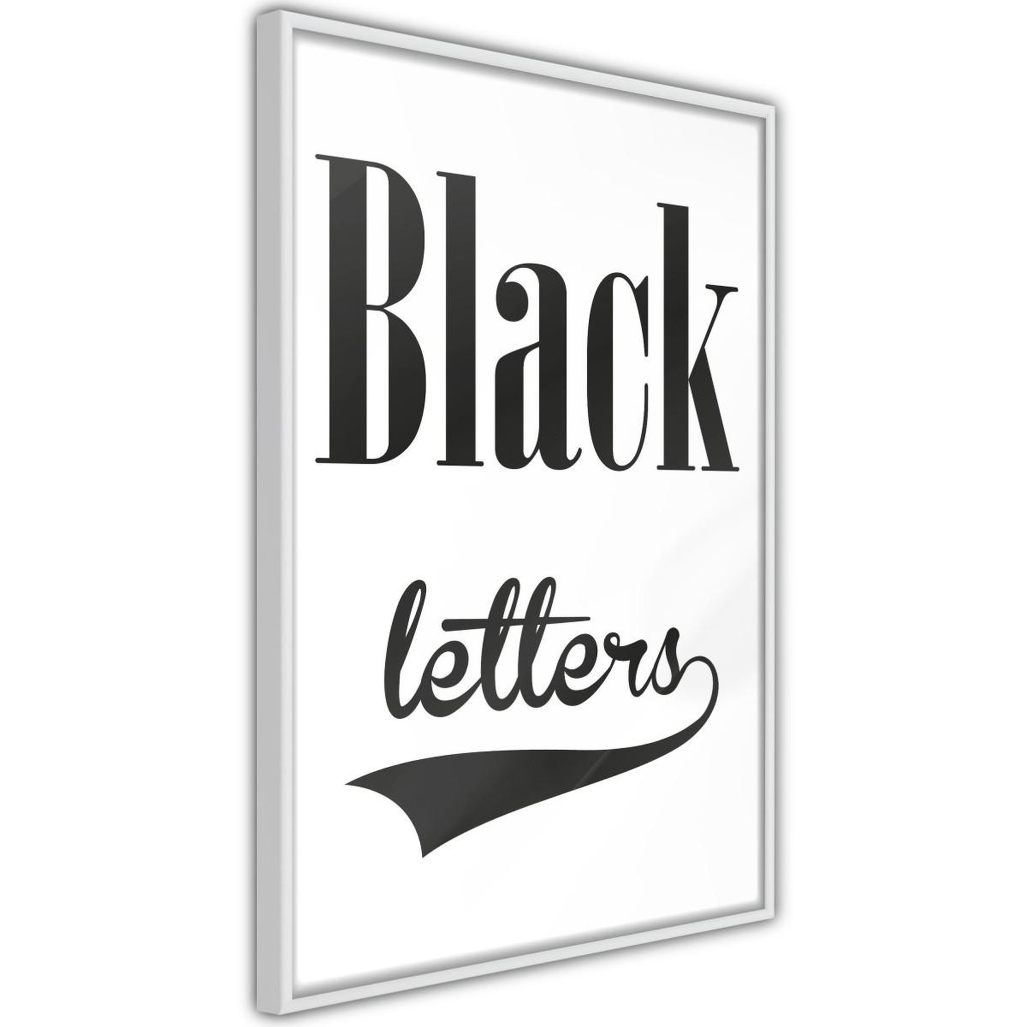 Paris Prix Affiche murale encadrée  black lettering