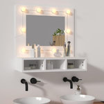 VIDAXL Armoire à miroir avec LED blanc 60x31,5x62 cm