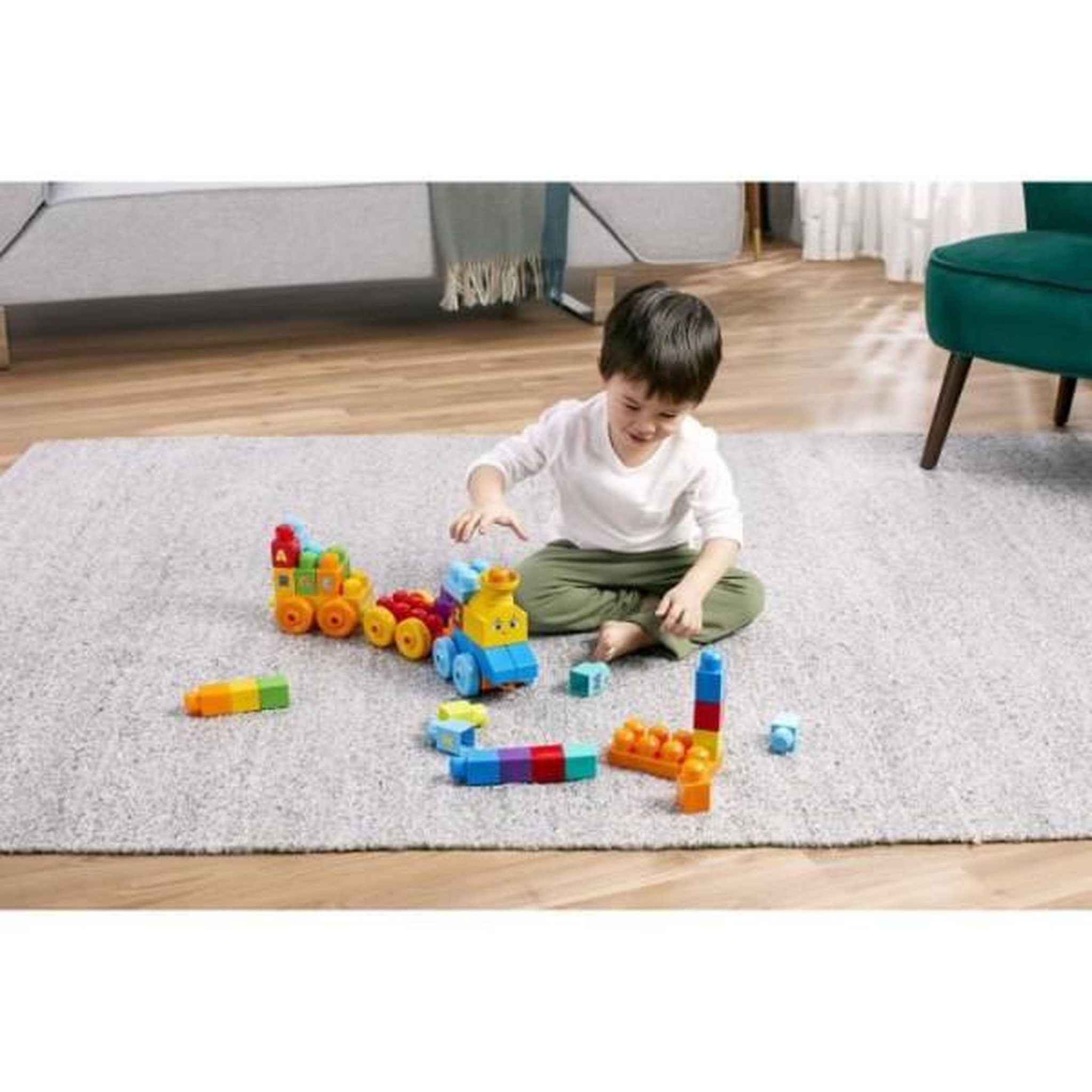 Voir la diapositive 4 : MEGA BLOKS Mega Bloks - Le Train de l'Alphabet - Jouet de construction - 12 mois et + FWK22