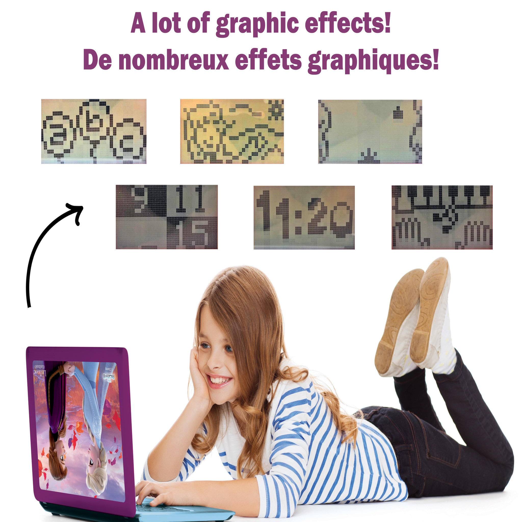 Voir la diapositive 4 : LEXIBOOK Ordinateur éducatif Reine des Neiges