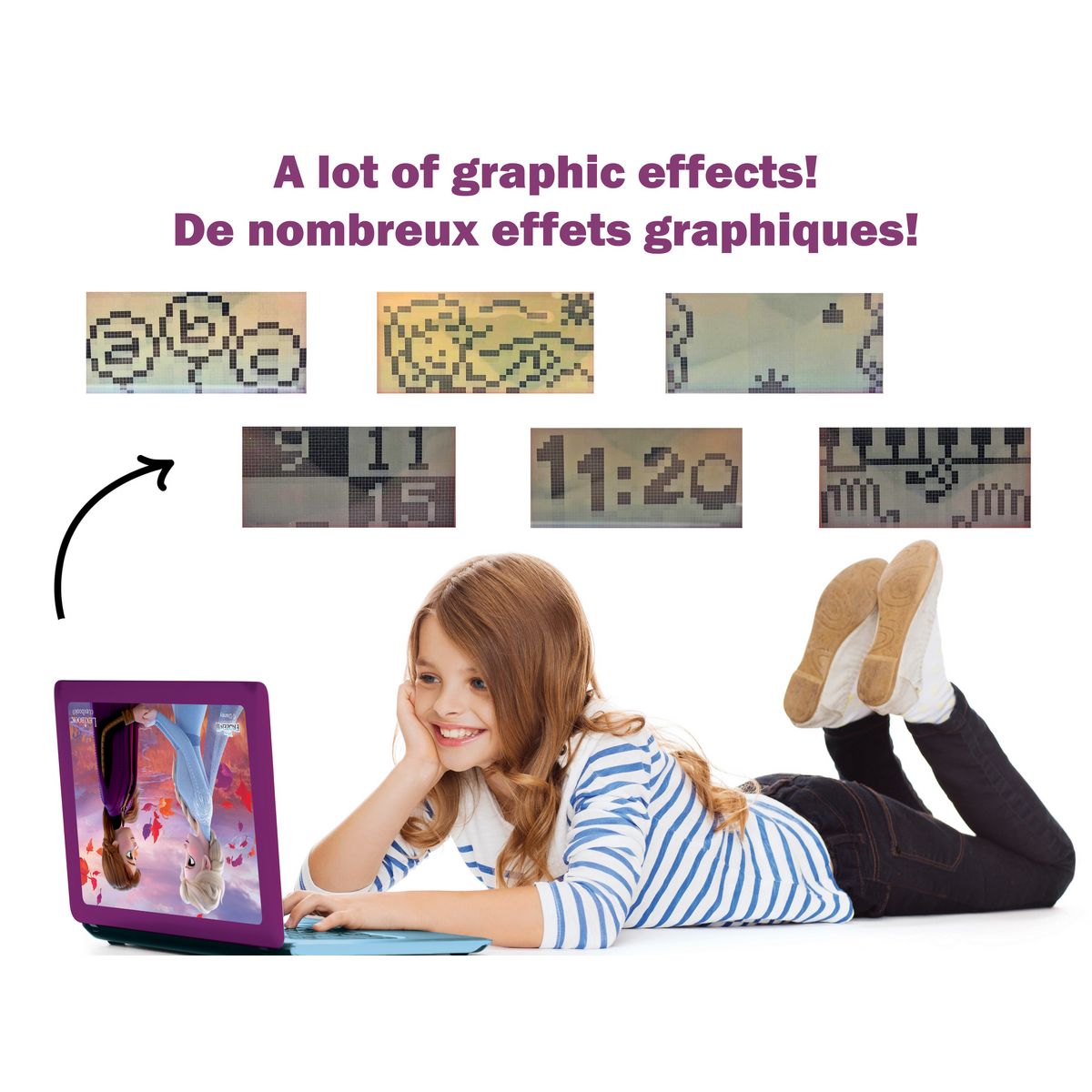 LEXIBOOK Ordinateur éducatif Reine des Neiges