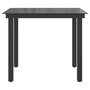 Voir la diapositive 5 : VIDAXL Table de jardin Noir 80x80x74 cm Aluminium et verre