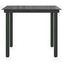 Voir la diapositive 5 : VIDAXL Table de jardin Noir 80x80x74 cm Aluminium et verre