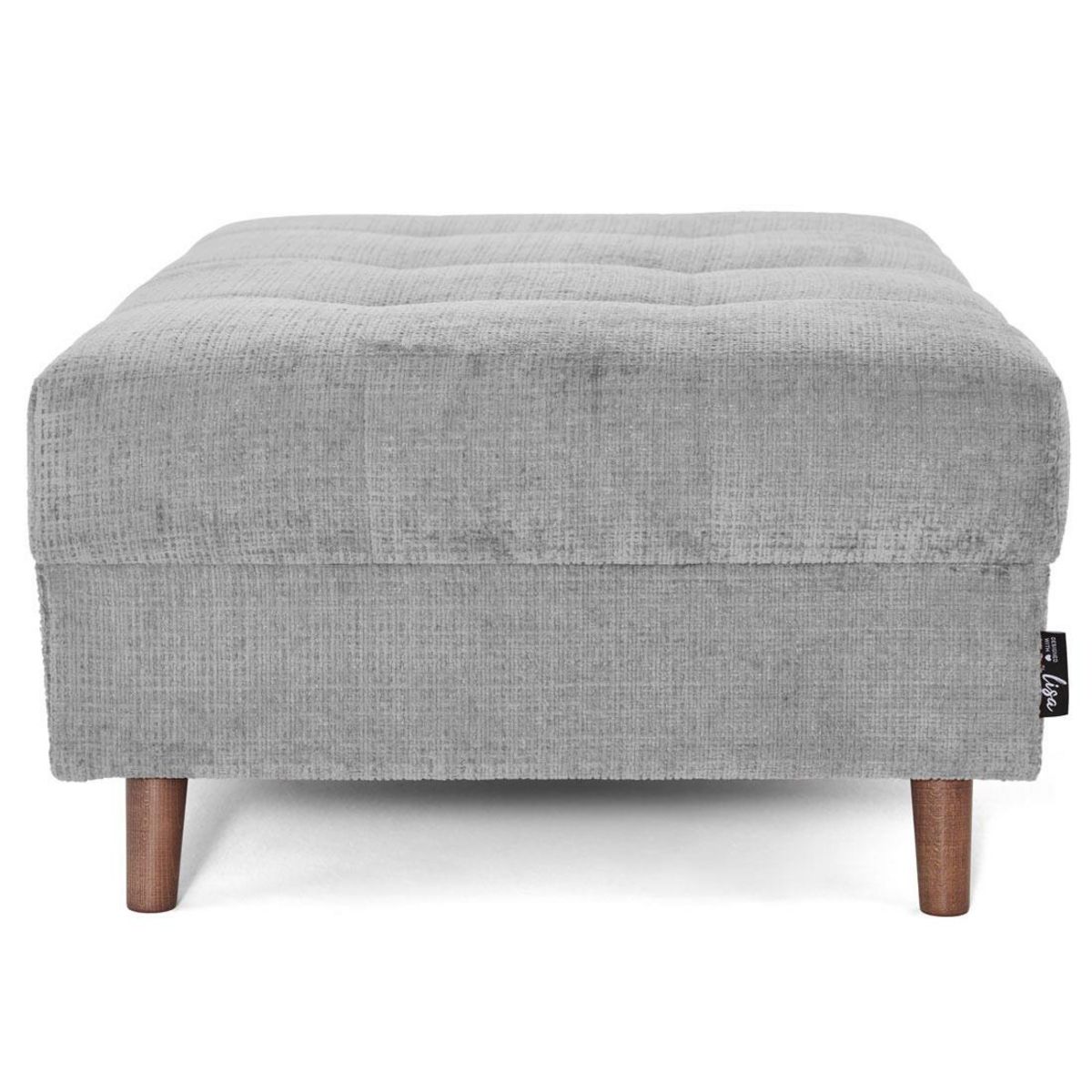 LISA DESIGN Rune - pouf en velours texturé