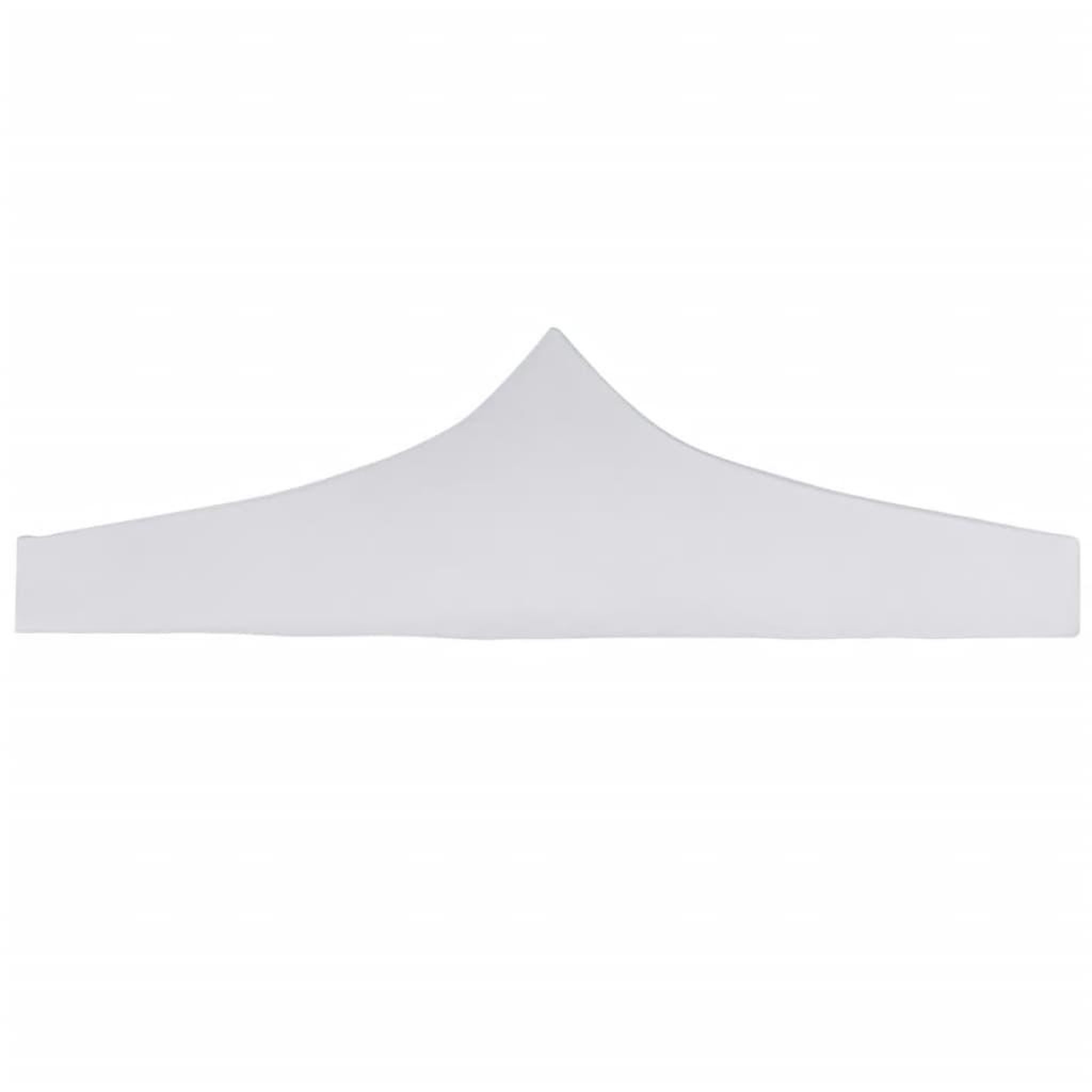 Voir la diapositive 2 : VIDAXL Toit de tente de reception 3 x 3 m Blanc