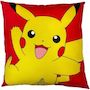 Voir la diapositive 2 : Pokemon Coussin double face - Carré - POKEMON - Pikachu et Carapuce - Microfibre - 40 x 40 cm