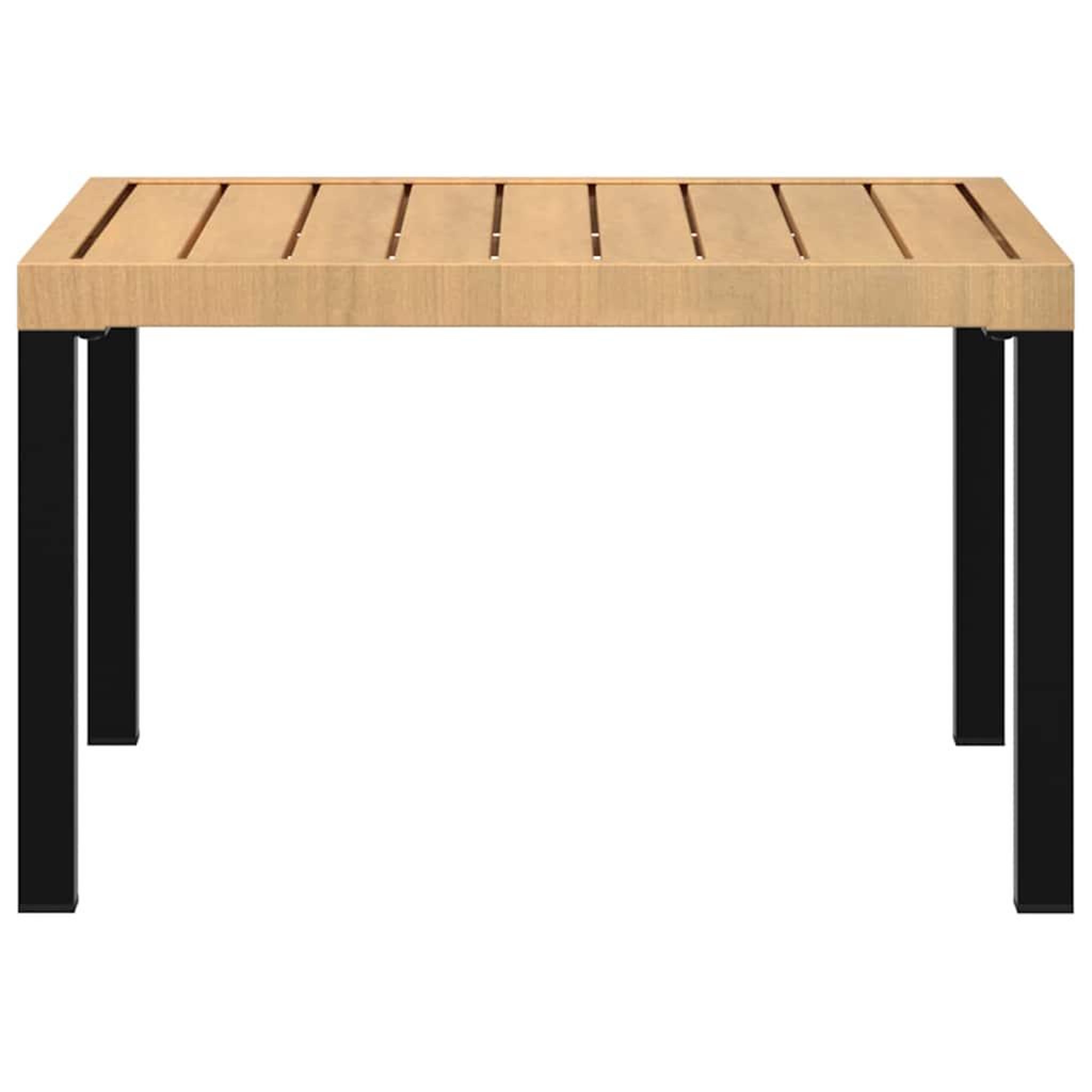 Voir la diapositive 4 : VIDAXL Table basse de jardin noir 65x65x40 cm aluminium
