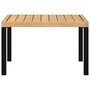 Voir la diapositive 4 : VIDAXL Table basse de jardin noir 65x65x40 cm aluminium