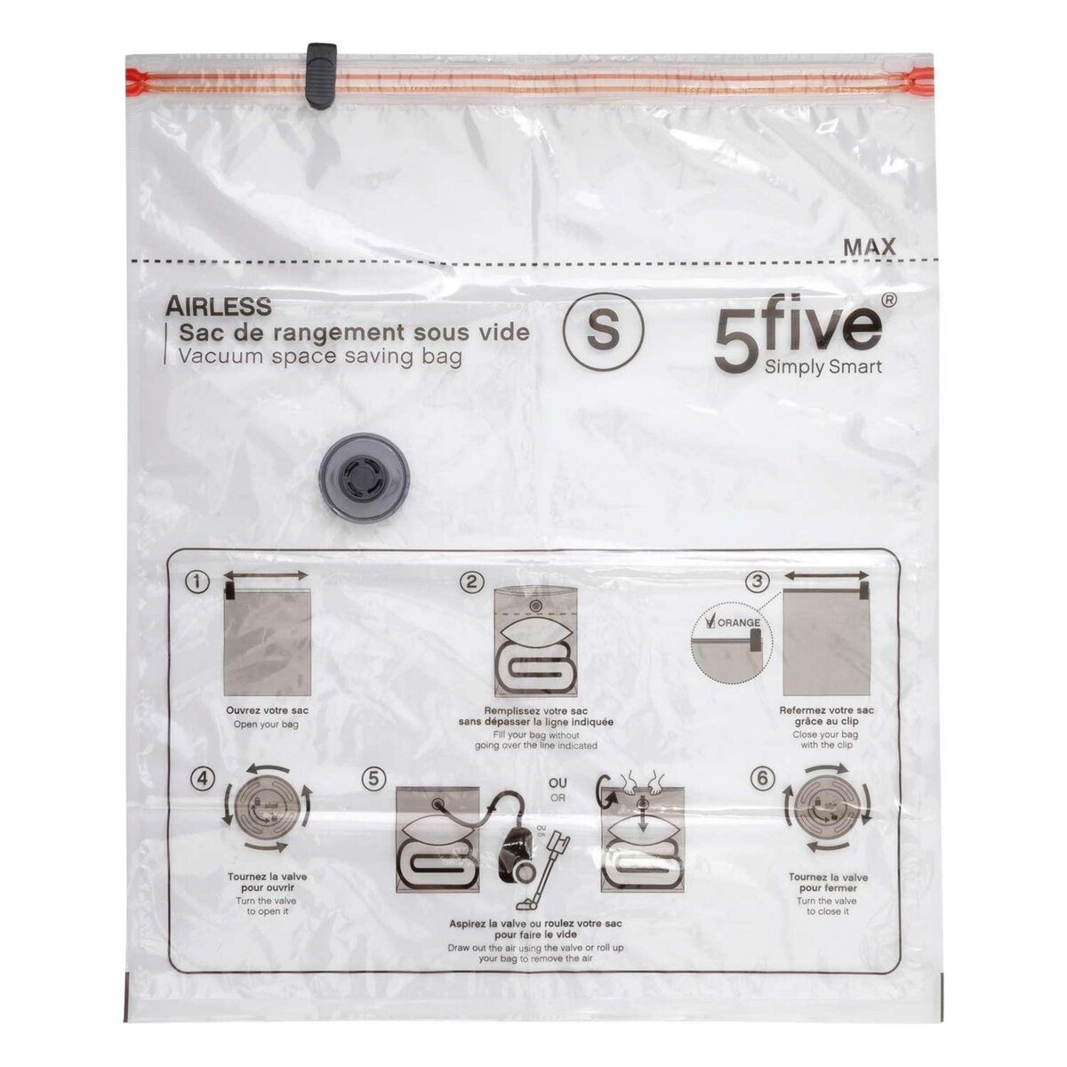 FIVE Housse de rangement sous-vide Taille S