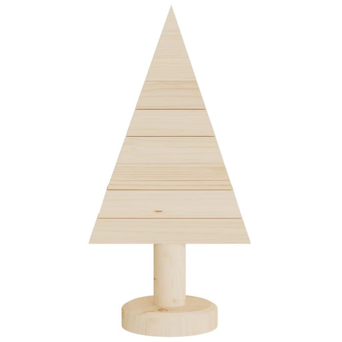VIDAXL Arbres de Noël en bois pour decoration 2 pcs 30 cm pin massif