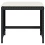 Voir la diapositive 5 : VIDAXL Tabourets de jardin et coussins lot de 4 noir 41x41x36 cm rotin