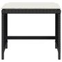 Voir la diapositive 5 : VIDAXL Tabourets de jardin et coussins lot de 4 noir 41x41x36 cm rotin