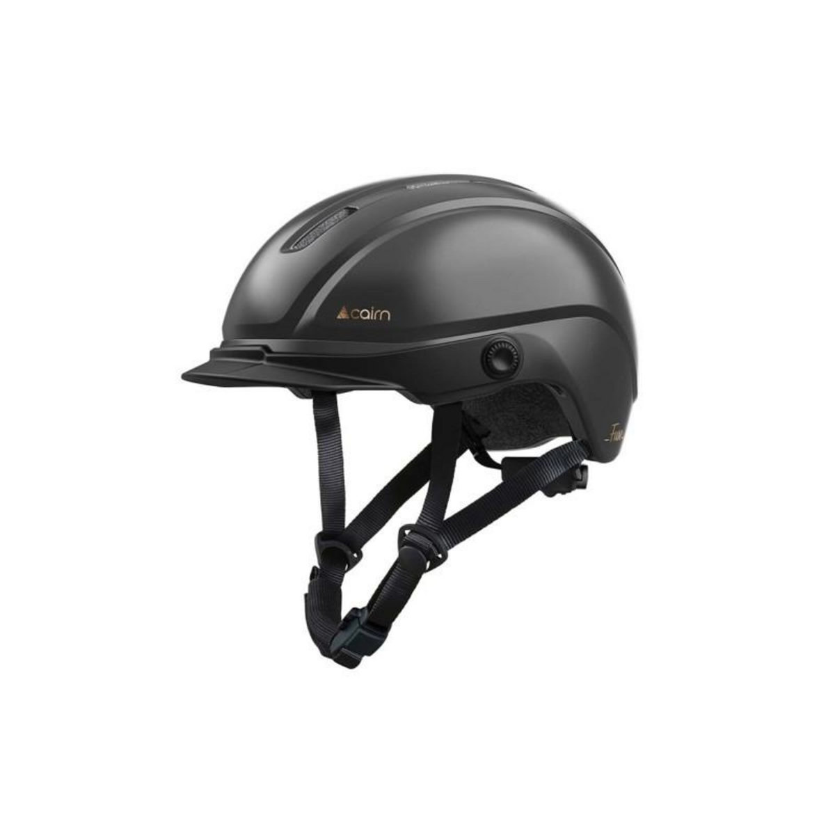 CAIRN Casque vélo Cairn Casque Urbain FUSE Mat Metallic Noir taille L