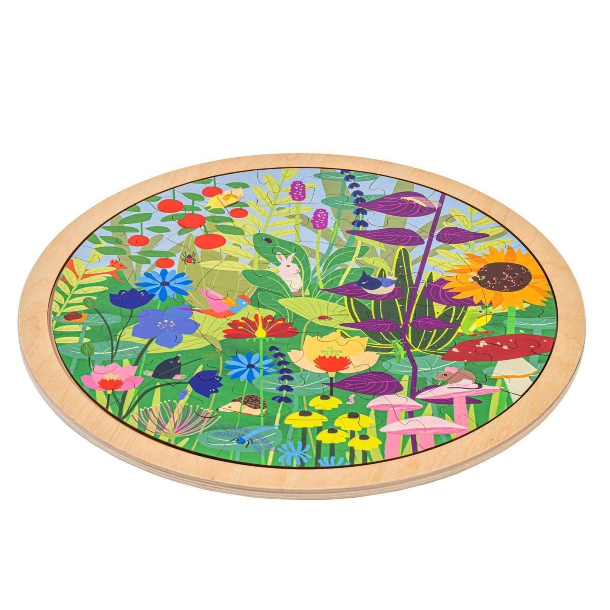 Voir la diapositive 2 : EDUCO Habitats - jardin — 49 pièces de puzzle