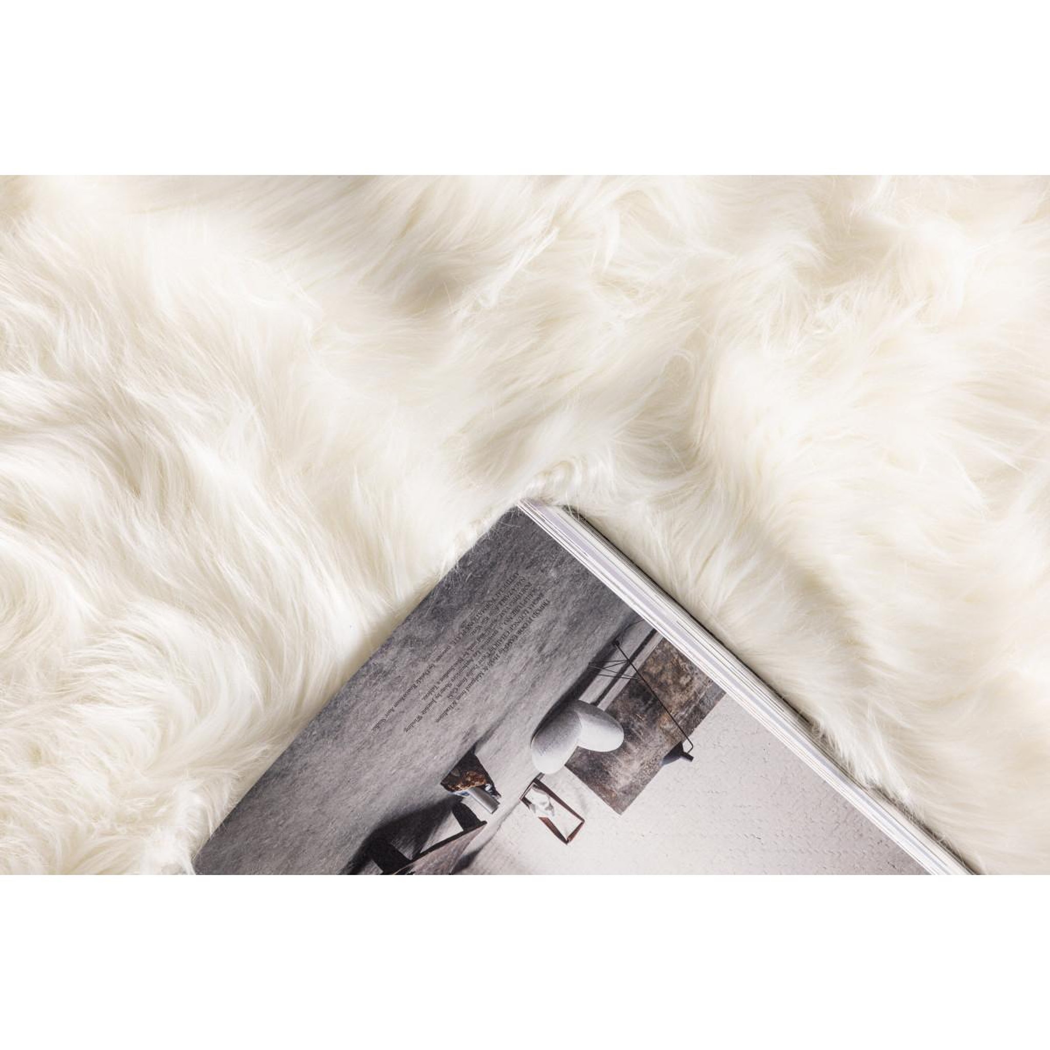 Voir la diapositive 6 : Paris Prix Tapis imitation fourrure  katy  160x230cm blanc
