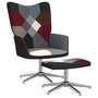 Voir la diapositive 1 : VIDAXL Chaise de relaxation avec tabouret Patchwork Tissu